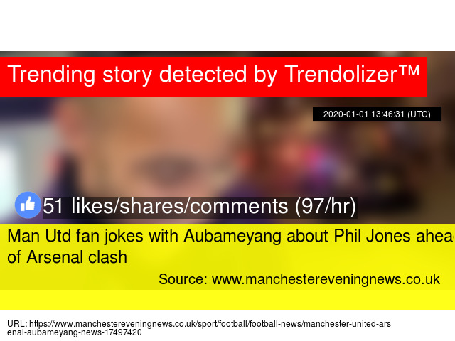 Man Utd Fan Jokes With Aubameyang About Phil Jones Ahead Of Arsenal Clash