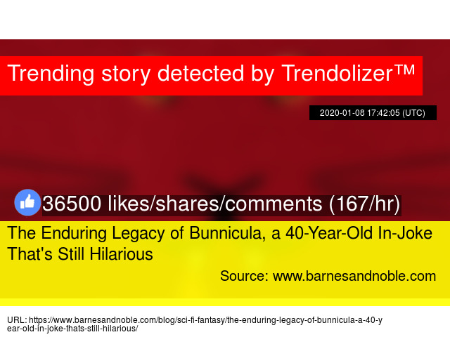 The Enduring Legacy Of Bunnicula A 40 Year Old In Joke That 039